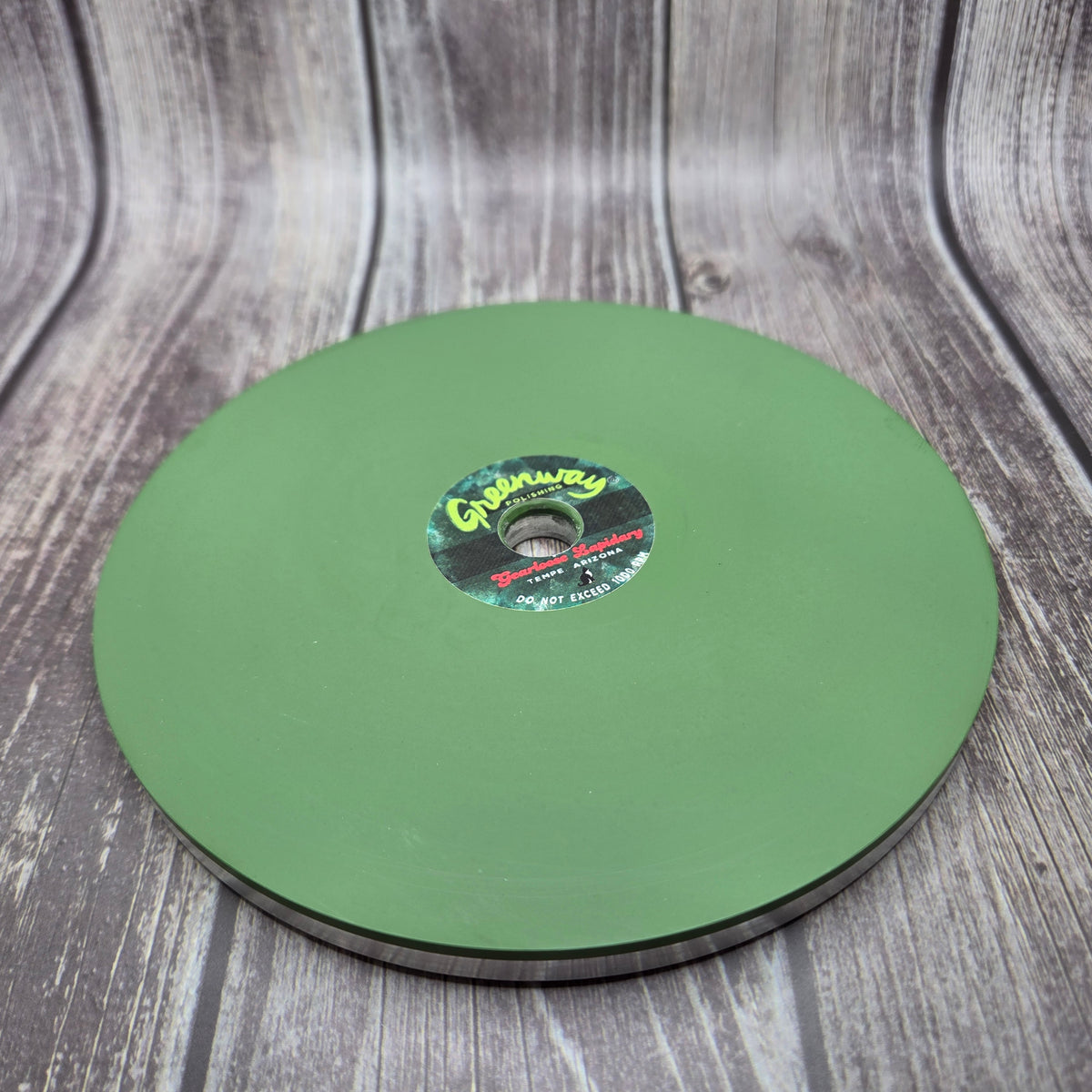 GREENWAY™ composite faceting lap shown at an angle
