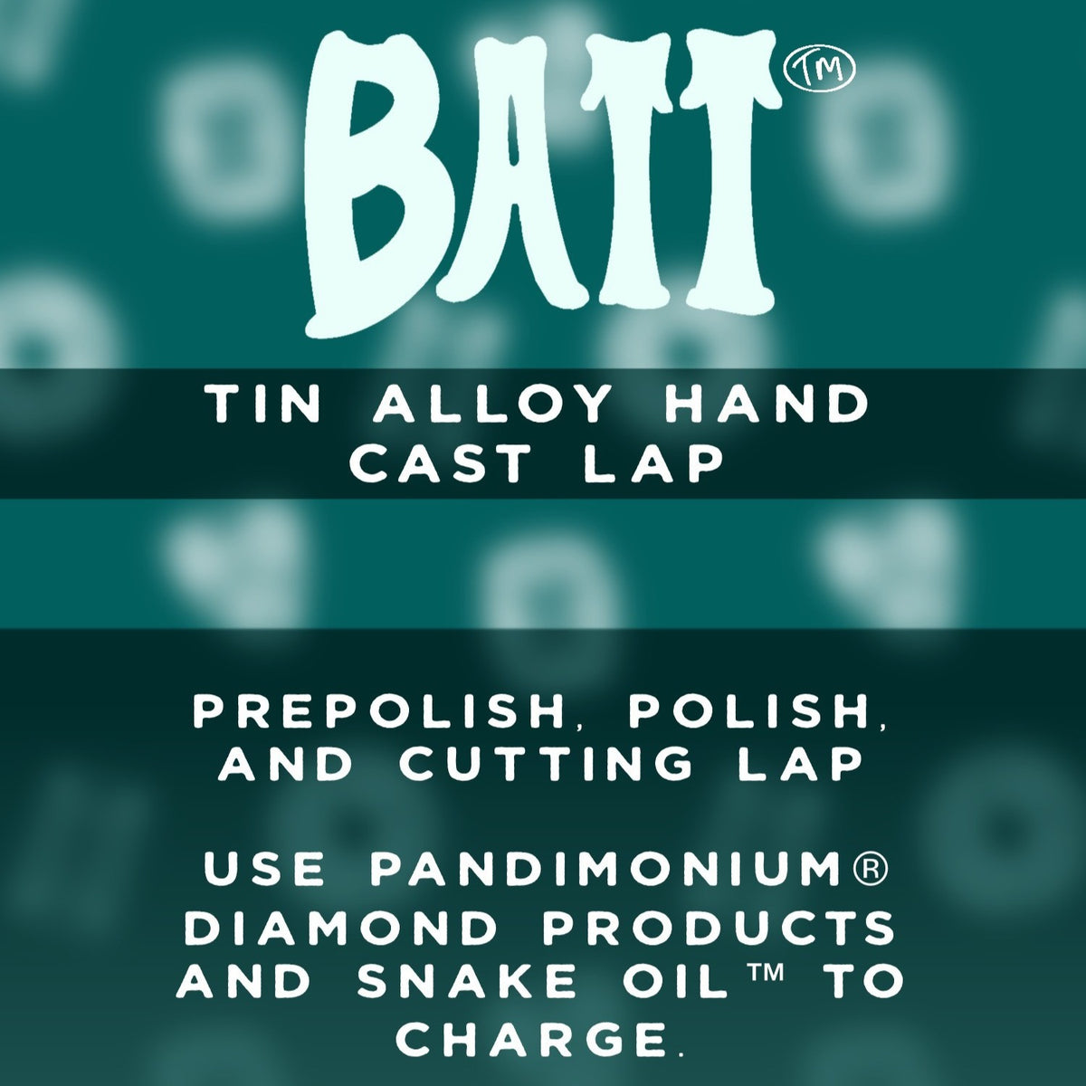 BATT™ prepolishing and polishing faceting lap product label